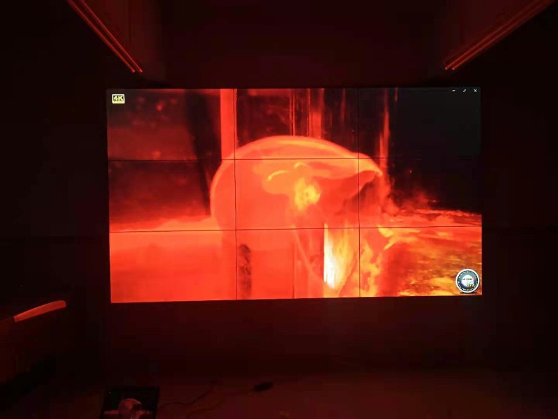 中億睿55寸拼接屏入駐廣東中山某小學(xué)項目安裝效果