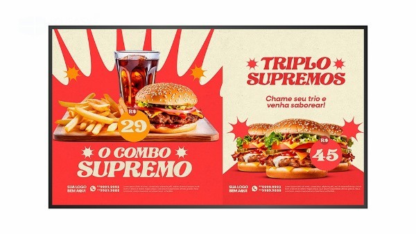 一屏多用，商顯新選擇——超窄邊廣告機